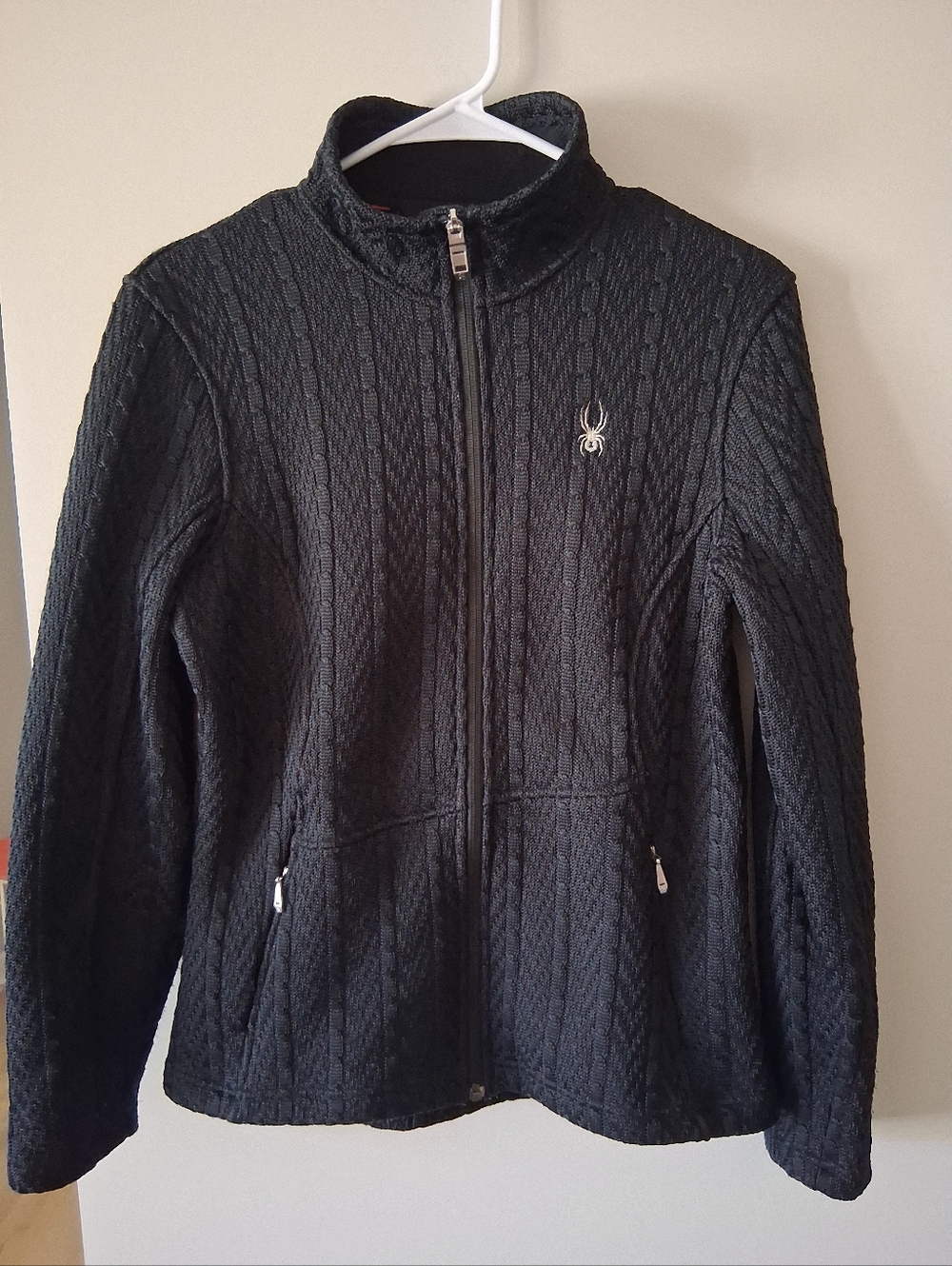 Spyder Jacket, Warm And Lightweight With Inside Fleece.